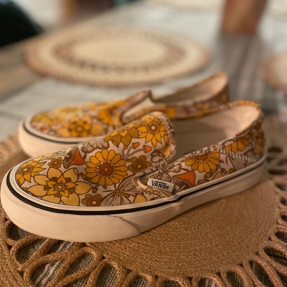 Vans Trippy Floral Slip On SF Shoes Mushroom Hippy Floral Ultra Cush W 6.5 M 5 - Picture 6 of 13